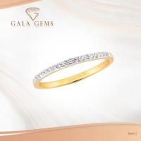 ราคา Gala Gems แหวนแถว แหวนเพชรแท้ ตัวเรือน 10K Gold ประดับเพชรเบลเยี่ยมแท้ มีใบรับประกัน Eternity Diamond Ring รหัส R0012 (5062244281)