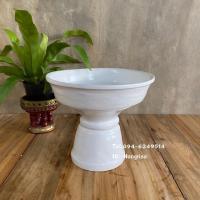 ราคา พานไม้สีขาวล้วน พานล้านนา พานไม้ พานดอกไม้ (9226923983)