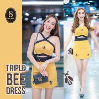 ราคา 8 Studio brand : เดรสลายผึ้งแซ่บๆ ไซส์ M มือ 1 #8studio #เดรสสั้น #เดรสแซ่บๆ #งานป้าย (5083772183)