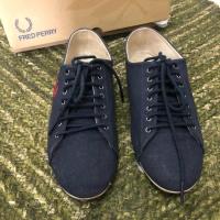 ราคา FRED PERRY รองเท้าผ้าใบ สีน้ำเงินแบบบ casual (998975045)
