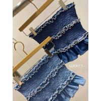 ราคา เกาะอกยีนส์ เสื้อยีนส์เกาะอกแฟชั่นสุดชิค สไตล์เกาหลี (24475660262)