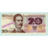 ราคา ธนบัตรโปแลนด์ 20 Zlotych ปี 1982 ผลิตปีเดียว (18992188614)