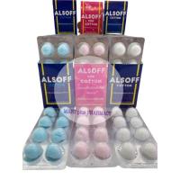 ราคา **แผงเดี่ยว** แอลซอฟฟ์สำลีชุบแอลกอฮอล์เสือดาว แผงละ8ก้อน Alsoff alc cotton ball (20079443395)