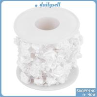 ราคา เดลี่ ลวดมุกเทียม, ลูกปัดพลาสติก 33 ฟุตพวงมาลัยมุก, ริบบิ้น 10 ม. ม้วนดอกกุหลาบพวงมาลัยมุกตกแต่งงานแต่งงาน (49557093853)