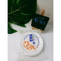 ราคา จานกระดาษ6นิ้ว(สีขาวธรรมชาติ) (23481641913)