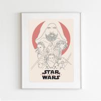 ราคา โปสเตอร์ โปสการ์ด ตกแต่งบ้าน ตกแต่งห้อง จากหนังเรื่อง Star war⚔️ (21442121386)