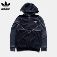 ราคา เสื้อฮู้ดมือสอง Adidas Original สีดำ-เทา ฮาล์ฟซิป อก 40 ยาว 28 สภาพดี ไม่มีตำหนิ (49752452153)