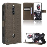 ราคา ZTE Nubia Redmagic 8Pro Flip Diamond PU Leather Wallet Card Slot Phone Cover ZTE Nubia Redmagic 8ProPlus Case Stand Holder (42966347129)