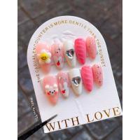 ราคา เล็บปลอมพร้อมติด ปั้นนูน ฟรีกาวตะไบ (25906616376)
