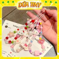 ราคา สายคล้องโทรศัพท์คิตตี้เสน่ห์น่ารักลูกปัดมุกหัวใจสีชมพูพาสเทลน่ารักและผู้หญิงตกแต่งเคส (55354423233)