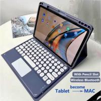 ราคา Lenovo M11 / M10 / Tab P11plus / Tab P11 Cover Leather Case Keyboard Touchpad Wireless Bluetooth Mouse Set (54106655689)