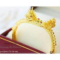 ราคา กำไลข้อมือพญานาคเกี้ยว งานหุ้มทอง 5 ไมครอน (4816352251)