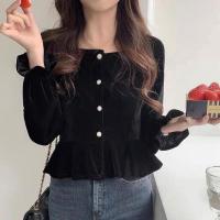 ราคา เสื้อแขนยาวคอเหลี่ยม แขนพองปลาย (13994594272)