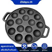ราคา กระทะทาโกะยากิเหล็กหล่อ 15 หลุมแผ่นทาโกะยากิแบบไม่ติดเครื่องทําทาโกะยากิถาดอบสําหรับทําอาหารลูกบอลทาโกะยากิ (42579374320)