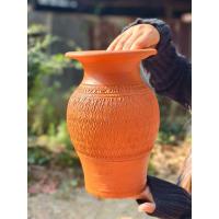 ราคา แจกันดินเผา สุง 10 นิ้ว ทาสีขายเป็นเซตคู่ ได้2ใบ ถ่ายวีดีโอตอนแกะกล่องใหม่ทุกครั้ง (26173313865)