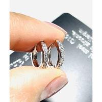 ราคา ราคา1คู่✨ต่างหูห่วงฝังเพชรCubic Zirconiaหุ้มทองคำขาวไม่ลอกไม่ดำงานเกรดเกาหลีเงาสวยวิ้งๆ (41467730482)