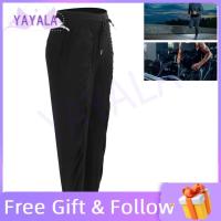 ราคา Yayala กางเกงวอร์มขายาวทรงหลวมลำลองสำหรับผู้หญิงสำหรับวิ่งออกกำลังกายกีฬาพร้อมกางเกงมีเชือกผูกเอว - โพลีเอสเตอร์สีดำ (47957181257)