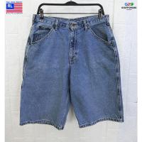 ราคา RL POLO JEANS COMPANY แท้ เอว32 กางเกงยีนส์ขาสั้นสปอตคลาสสิก (20016452590)