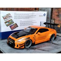 ราคา โมเดลรถR35 1/18 โมเดลรถR35gtr โมเดลรถ Solido Nissan GTR R35 Liberty walk LB Work LBWK สีส้ม 1:18 ราคา ok (41660792571)