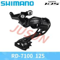 ราคา Shimano 105 RD-R7100 Derailleur แบบ Shadow สำหรับจักรยานเสือหมอบ 12 ความเร็ว ติดตั้งตรง สีดำ (45050658358)