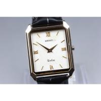 ราคา Vintage 1990 [Exc+5] Seiko Dolce 8N40-5050 Gold Tank 26mm Quartz Men's Watch (55156588415)