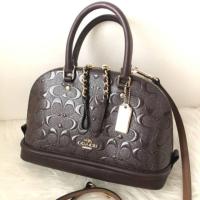 ราคา MINI SIERRA SATCHEL IN SIGNATURE DEBOSSED PATENT LEATHER (3238350708)