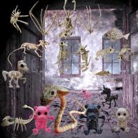 ราคา Mouse Scorpion Bat Bear Spider Unicorn Snake Crow Lizard Horror Party Decoration Skeleton Halloween Prop Bones Animal Hu (27526669403)