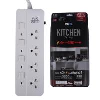 ราคา ปลั๊กไฟ VOX รุ่น P16-440 (16A 3500W) : สายยาว 3 เมตร/4ช่อง/4สวิทย์ (25537586608)