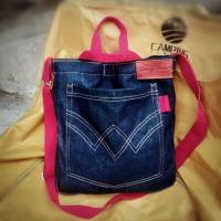 ราคา กระเป๋า denim tote back 13*13 สะพายข้าง สายแดง กระเป๋ายีนส์ดิบ 14ออน สไตล์วินเทจ เท่ๆเก๋ๆ งานคราฟ งานแฮนด์เมด (28604893099)