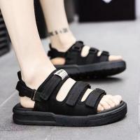 ราคา แฟชั่นญี่ปุ่นลื่นสบายบวกเบาะภูเขารองเท้าแตะกีฬาลำลองผู้ชายสายคล้องคอ (26703546305)