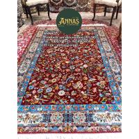 ราคา Annas พรมเปอร์เซีย Iran carpet Natural Silk & New Zealand Wool ขนาด 150x225 cm (1.50x2.25) เมตร พรมไหมแท้ ขนสัตว์แท้ (40157506766)