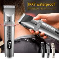 ราคา Professional Hair Clipper สำหรับผู้ชาย Beard Trimmer เครื่องสำหรับโกนหนวดผม Trimmer เครา Trimmer Fast Charge (18165209846)