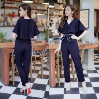 ราคา จั้มสูทขายาวทรงปีกค้างคาว มีหลายสีค่ะ (949607684)