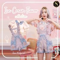 ราคา 8 Studio brand : New Collection เซ็ทเอี๊ยมสุดน่ารัก sz.M มือ 1 #เอี๊ยม #8studio #ป้าย8 (8261642654)