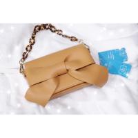 ราคา กระเป๋าสะพายหน้าโบว์ 3D แบรนด์แท้ Blue Blossom สีเหลืองครีม (5415972723)