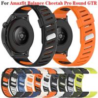 ราคา สายรัดซิลิโคนขนาด 22 มม. สำหรับ Amazfit Bip 6 5 Balance Cheetah Pro Round GTR 4 3 Pro 2 47MM Stratos 3 Huami Sport อุปกรณ์เสริมสายรัดข้อมือ (40601462040)