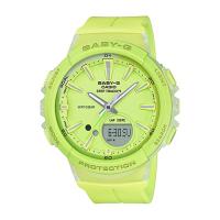 ราคา Casio Baby-G นาฬิกาข้อมือผู้หญิง สายเรซิ่น รุ่น BGS-100-9A - สีเขียว (450648738)
