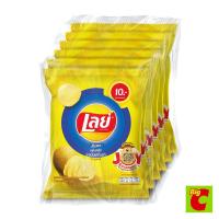 ราคา เลย์ ร็อค มันฝรั่งแท้ทอดกรอบแผ่นหยัก รสมันฝรั่งแท้ 25 ก. แพ็ค 6 (56007167171)