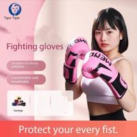 ราคา ถุงมือมวยสำหรับฝึกซ้อม ชายและหญิง มวยไทย ถุงมือมวยซันด้า ฝึกซ้อม ฟิตเนส ต่อสู้ กระสอบทรายครึ่งนิ้ว (40651455360)