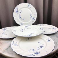 ราคา จานทรงก้นแบนลายดอกไม้ฟ้าขาว แบรนด์ Nikko Japan ขนาด 9.2” ราคา 160฿/1ใบ #เซรามิคมือสองญี่ปุ่น (8690708764)