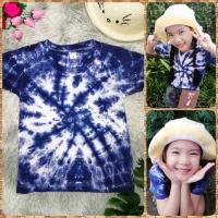 ราคา เสื้อมัดย้อมเด็ก Sale‼️ สีคราม เสื้อมัดย้อมเด็กผู้หญิง เสื้อมัดย้อมเด็กผู้ชาย งานสวยมัดย้อมมือแท้ๆ #แฟชั่นลูกสาว (19433231941)