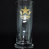 ราคา แก้วเบียร์ญี่ปุ่น SAPPORO Draft Beer โลโก้ดาวและตัวอักษรสีทอง (4501341150)
