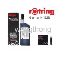 ราคา Rotring Drawing Ink สีดำ หมึกรอตตริ้ง กันน้ำ สีดำ หลอดใหญ่ หมึกเติมปากกา หมึกสัก หมึกเติมปากกาเขียนแบบ (28201171008)