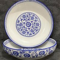 ราคา underglaze สีน้ำยาพอร์ซเลนสีฟ้าและสีขาวชามเย็นหม้อหม้อซุปเซรามิกชามตื้นชามต้มชามพริกไทยพริกไทย (40559377253)