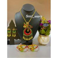 ราคา เซตเครื่องประดับะญานาค สร้อย ต่างหู กำไล เครื่องประดับนาคี เครื่องประดับนาคา (17700346674)