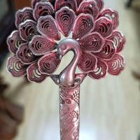 ราคา คอลเลกชันนิตยสารโบราณกิ๊บทองแดงบริสุทธิ์นกยูงทองแดงสีขาวเปิดหน้าจอกิ๊บของขวัญสร้างสรรค์3.5.6 (51856771696)