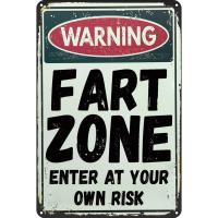 ราคา คําเตือนเขตผายลมตลกป้ายดีบุกบาร์ผับโรงรถ Diner Cafe Home Wall Decor Art โปสเตอร์โลหะ Vintage (57807108348)