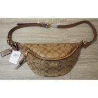 ราคา Coach คาดอก Belt Bag สี Khaki/ Saddle แท้ 100% (5942721053)
