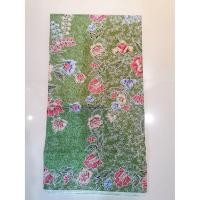 ราคา ผ้าถุง ผ้าปาเต๊ะ ผ้าโสร่ง ร้านนวด ร้านนวด สปา ของรับไว้ อยู่ไฟ ขัดผิว อบผิว ตราเจ้าหญิงแท้ cotton100% ลายดอก สีเขียว (5645416641)