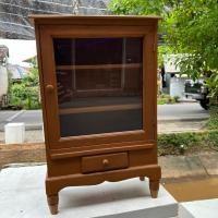 ราคา ตู้ไม้สัก วินเทจ ตู้พระ ตู้โชว์ สูง63 xยาว38xลึก16cm ตู้โชว์ของจิ๋ว ของที่ระลึก ตู้โชว์พระเครื่อง ไอ้ไข่ เครื่องราง (29811272068)